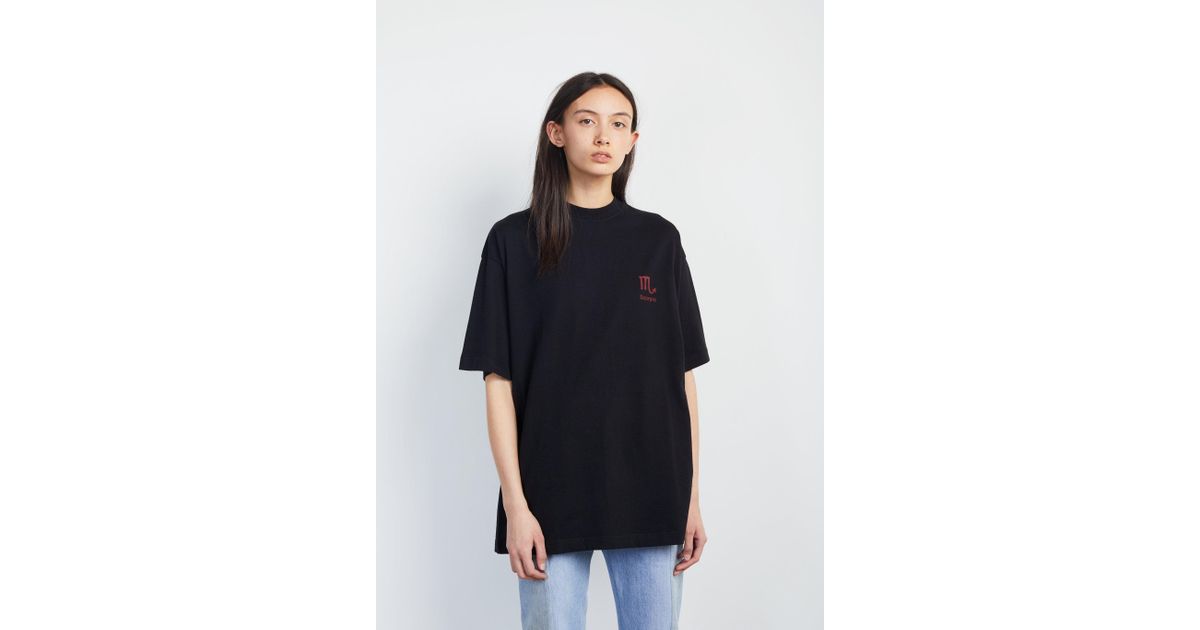 Vetements Cotton Scorpio Horoscope Tee 