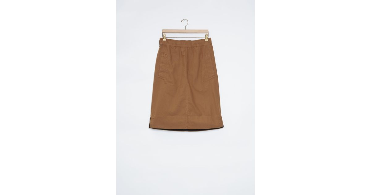 MHL by Margaret Howell Kit Skirt in Brown | Lyst