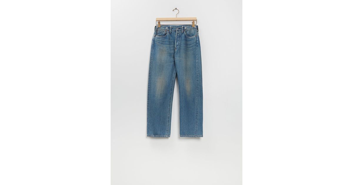 A.Presse Men No.2 Washed Denim Pants in Blue | Lyst