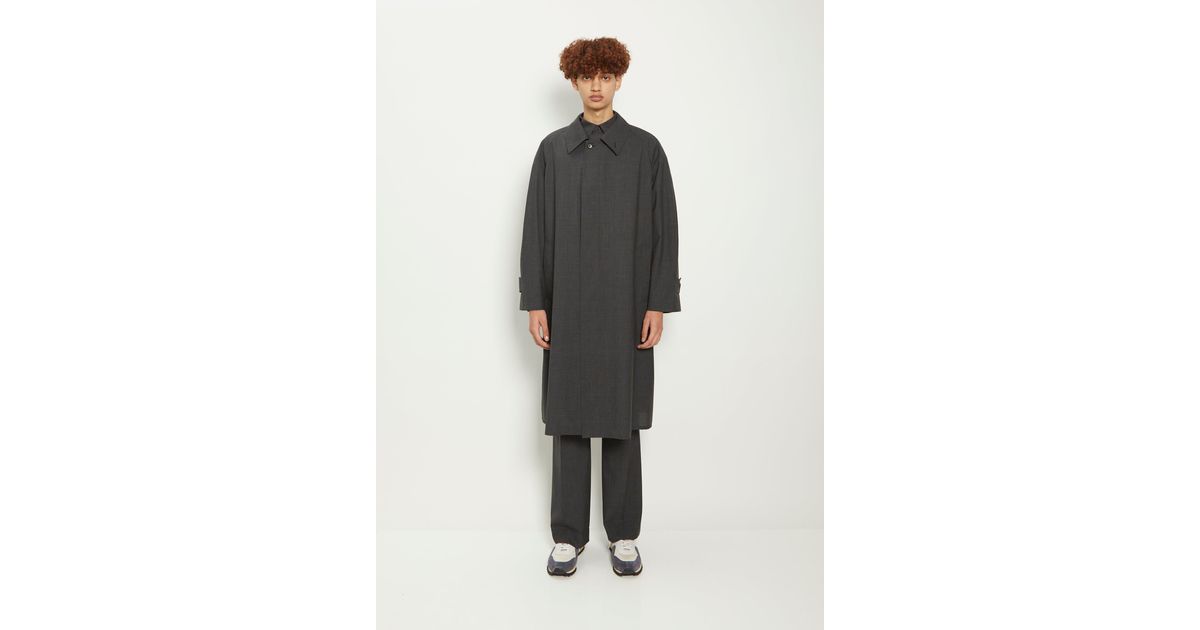 オーラリー TROPICAL WOOL SOUTIEN COLLAR COAT Hard Twist Wool Twill Soutien Collar Coat – La Garçonne