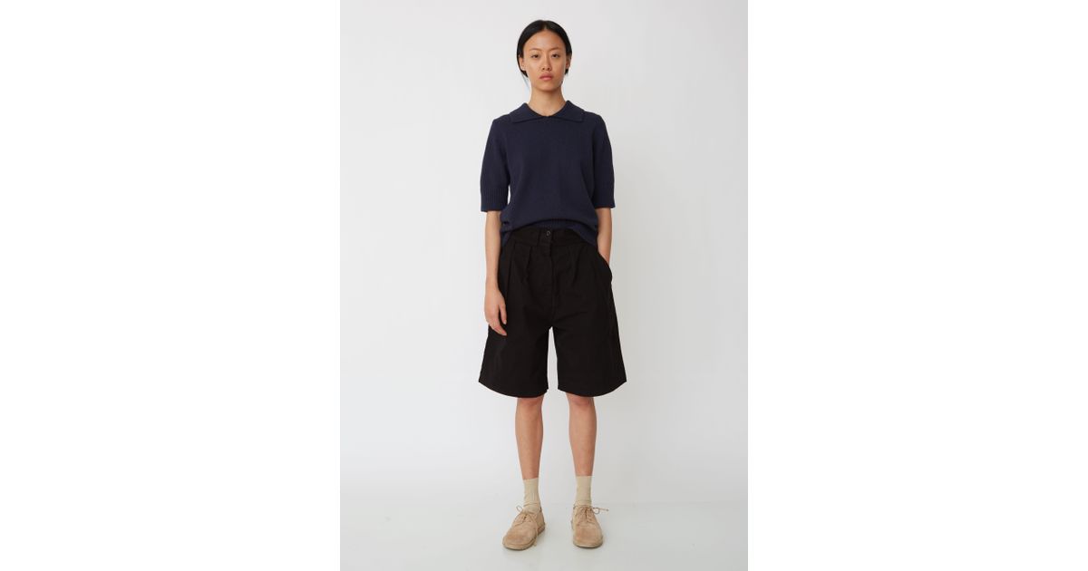 High Waisted Cotton Shorts 