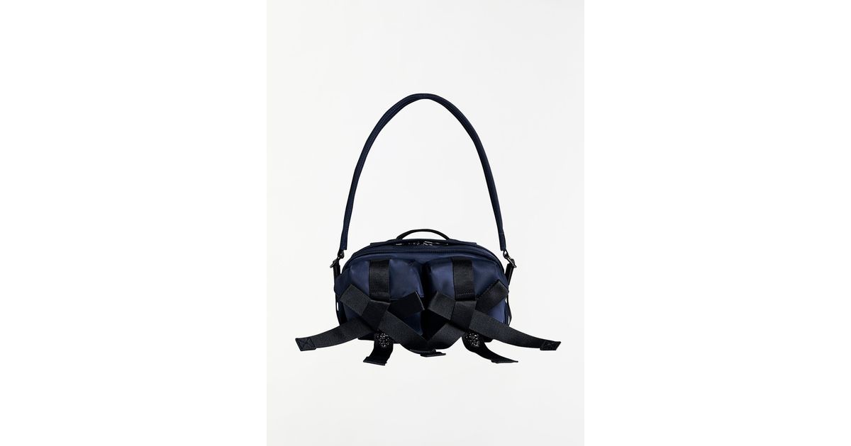 Simone Rocha Beaded Classic Bow Crossbody Bag — Navy in Blue | Lyst