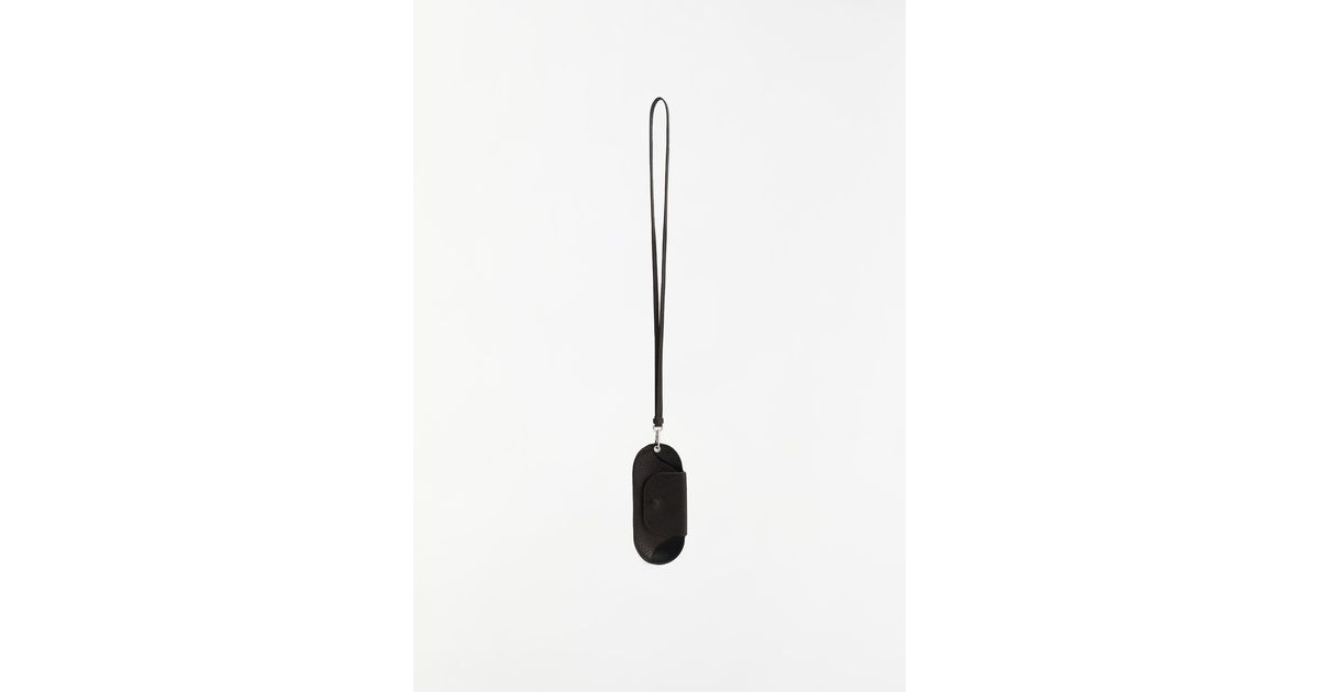 LEMAIRE BELL GLASSES HOLDER ダークチョコレート BELL GLASSES HOLDER - Dark Chocolate - Grained Cow Leather