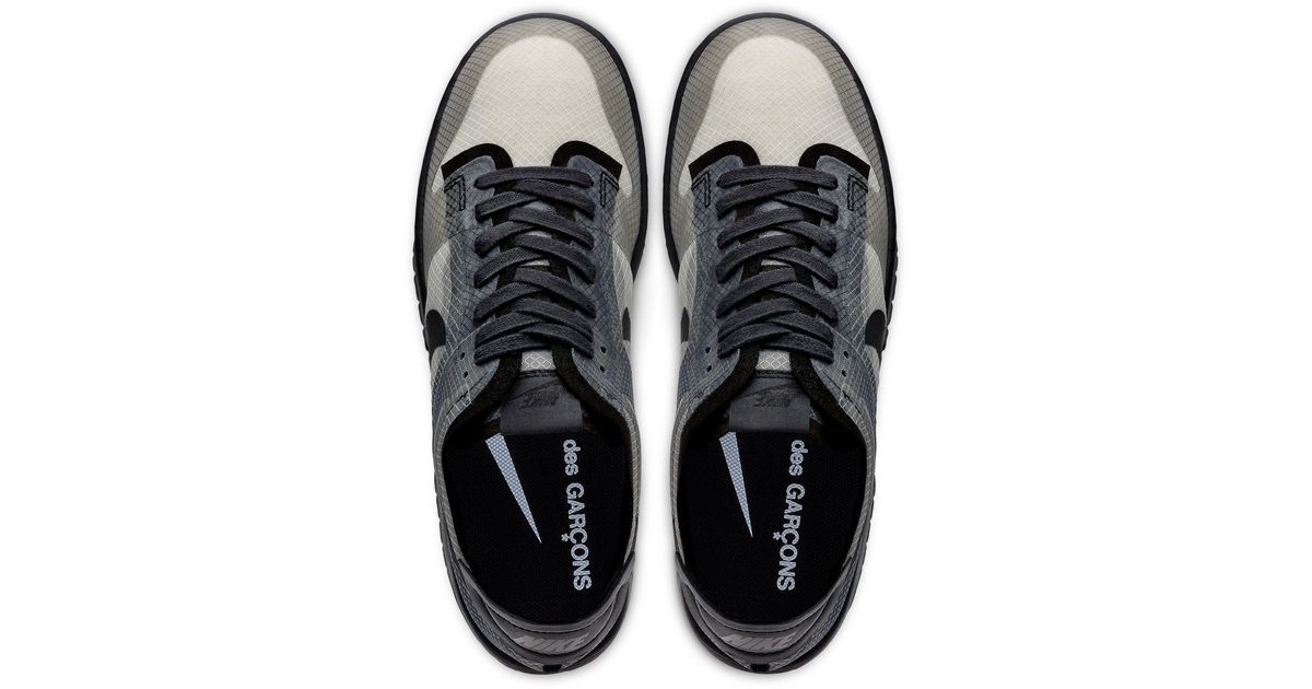 cdg clear dunks