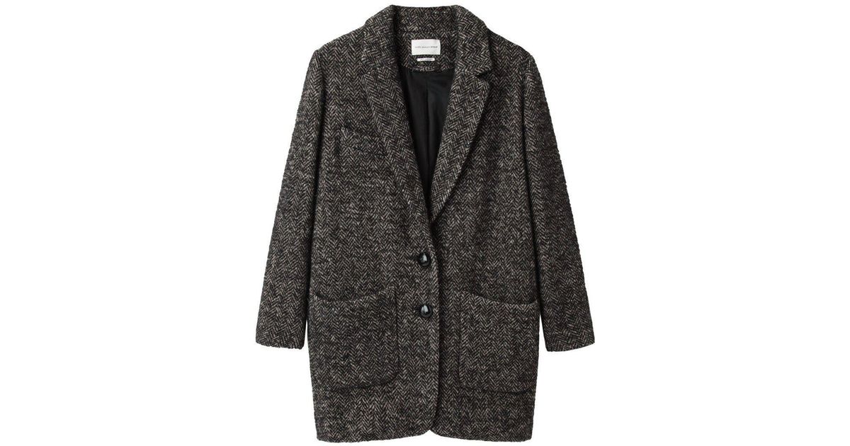 isabel marant herringbone coat
