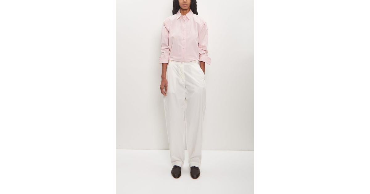 Casey Casey Cotton Jude Pant in White | Lyst