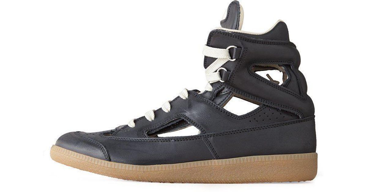 maison margiela cut out sneakers