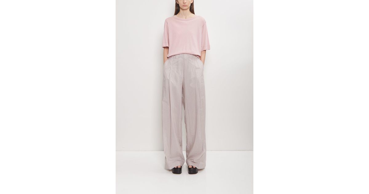 DRIES VAN NOTEN Pila cupro and cotton trousers パンツ Pila cupro and cotton trousers DRIES VAN NOTEN - Nugnes1920