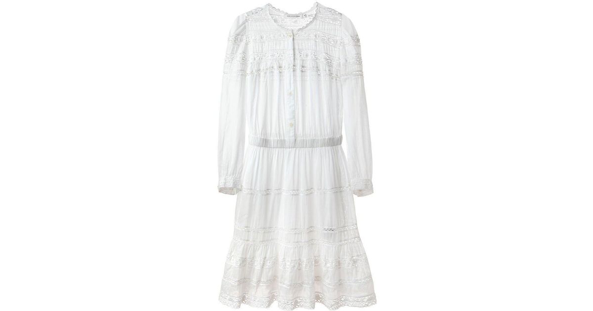isabel marant white lace dress