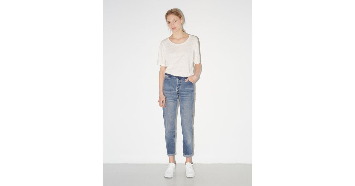 RE/DONE Denim 'the High Rise' Skinny Jeans in Blue - Lyst
