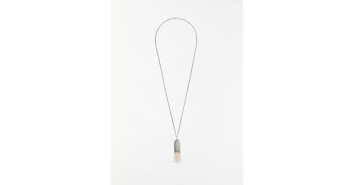 Lemaire Personal Brush Necklace in White | Lyst UK