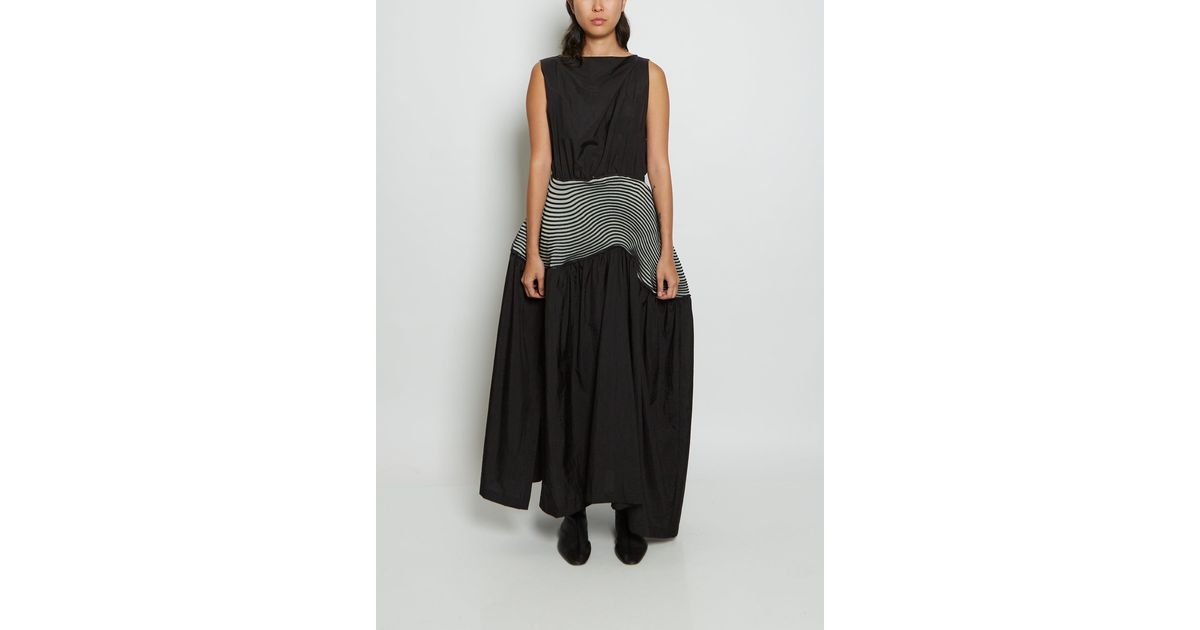 Issey Miyake Winding Solid Nylon Dress in Black Lyst