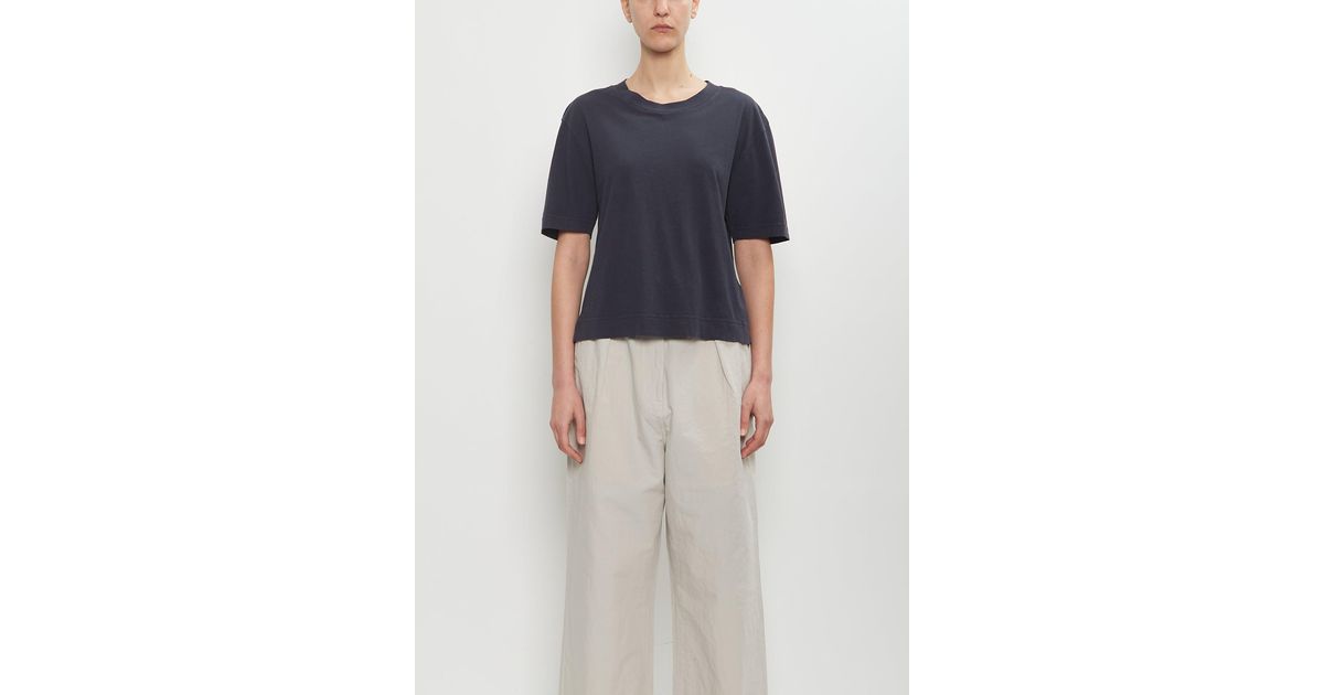 MHL by Margaret Howell Cotton Linen Simple T-shirt in Blue | Lyst