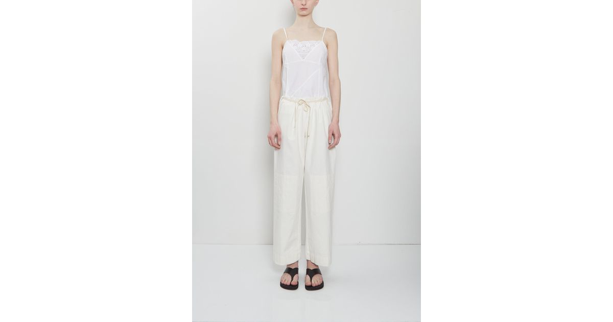 Dosa Heirloom Organic Cotton Judo Pants in White | Lyst