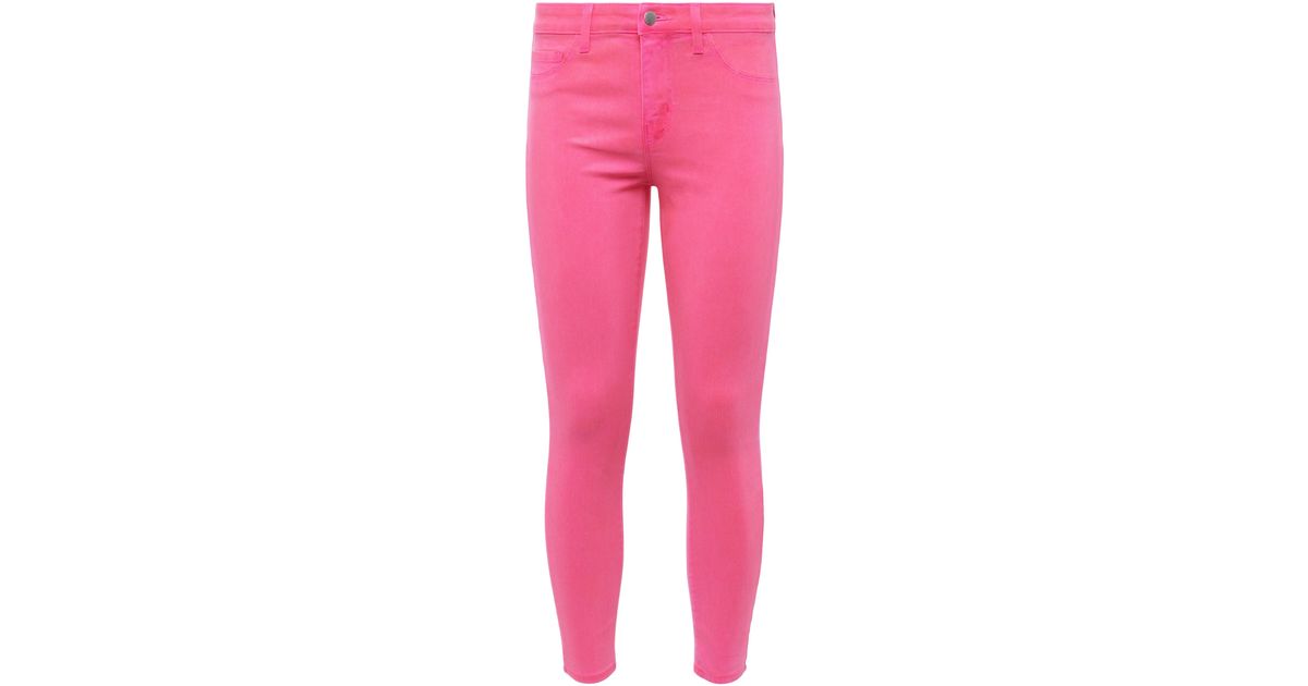 L'Agence Margot Coated Jean in Pink | Lyst