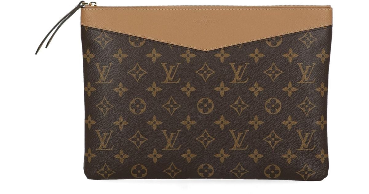 louis vuitton logo clutch