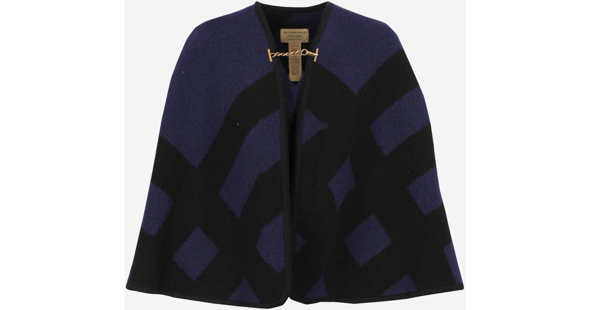 Burberry Cape in Blue | Lyst