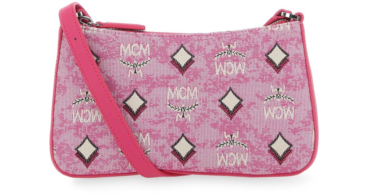 Mcm shoulder top bag pink