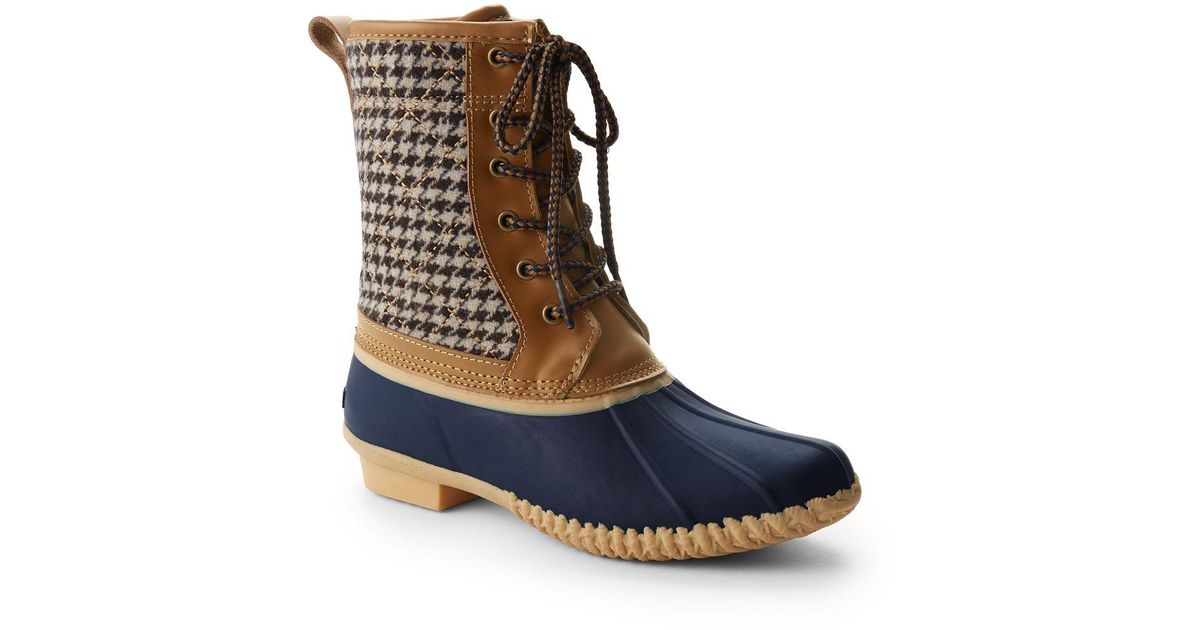 lands end lined duck boots