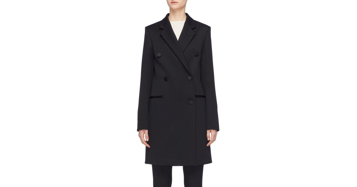 helmut lang wool blend coat