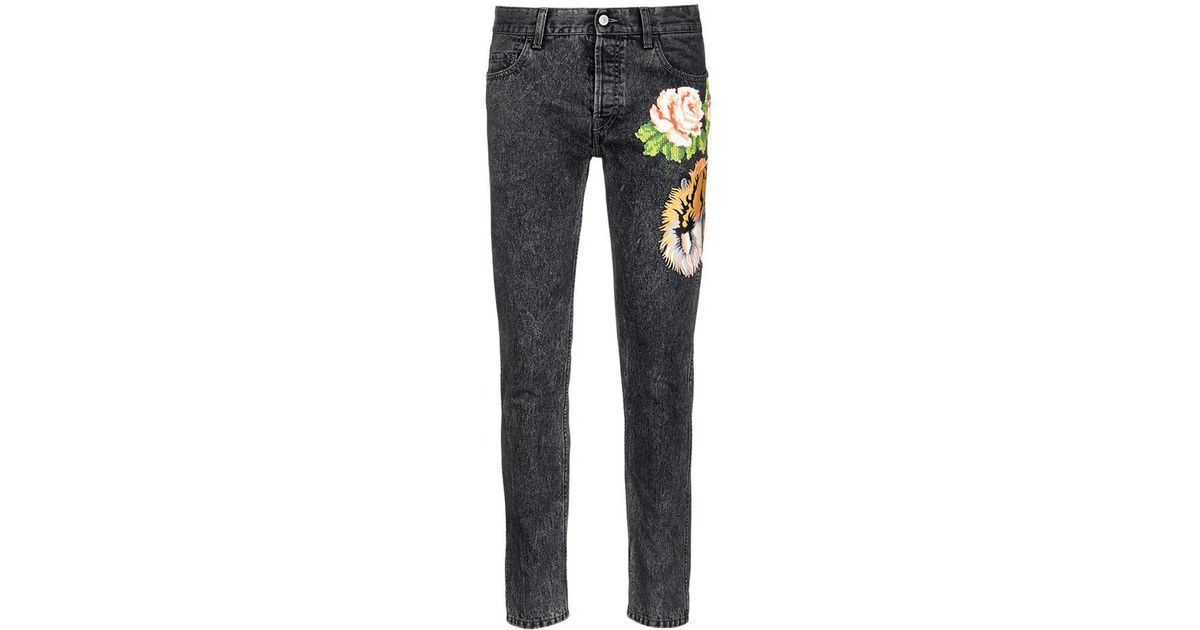 gucci jeans with tiger