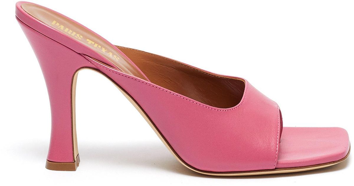 pink thong mules