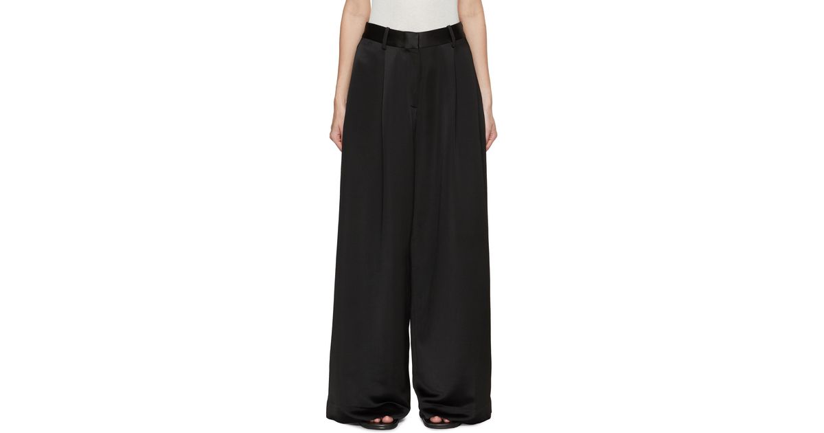 Co. Pleated Pants in Black | Lyst