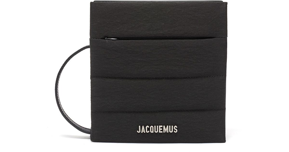 Jacquemus Le Carre Leather Crossbody Bag in Black for Men Lyst