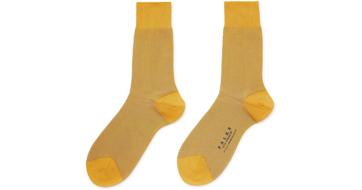 FALKE 'fine Shadow' Cotton Blend Short Socks in Orange for Men Lyst