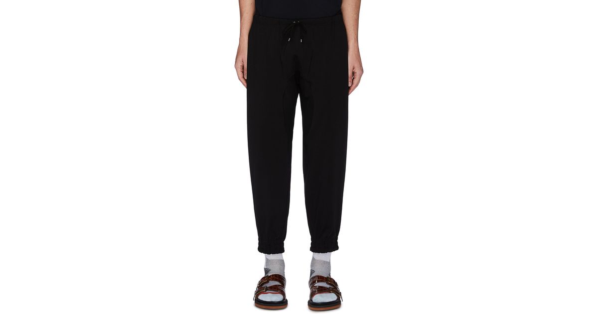 drop crotch track pants mens
