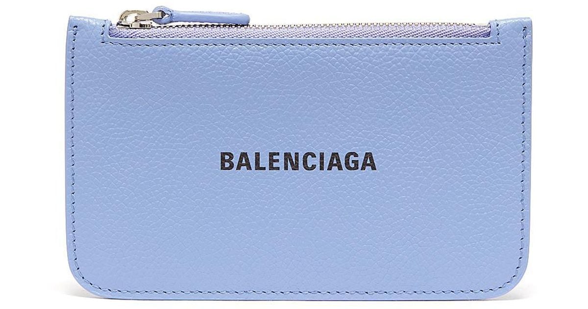 Balenciaga 'cash Long' Coin And Cardholder in Blue | Lyst