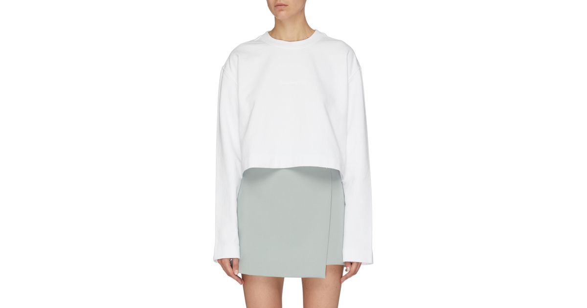 acne studios sweatshirt white