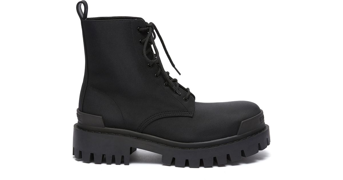 balenciaga combat boots womens