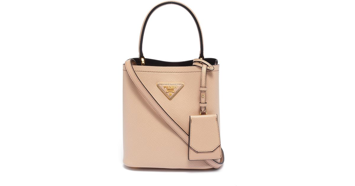 Prada panier Small Leather Bucket Bag Lyst