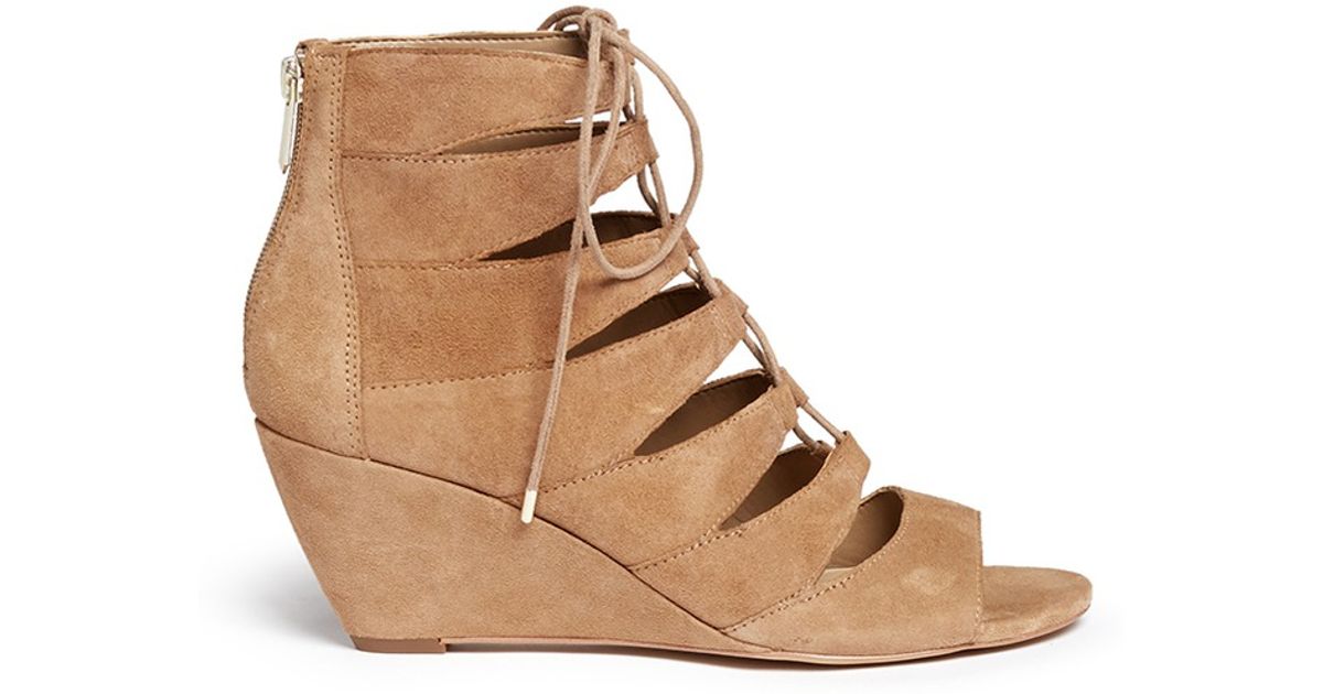 sam edelman suede wedge sandals