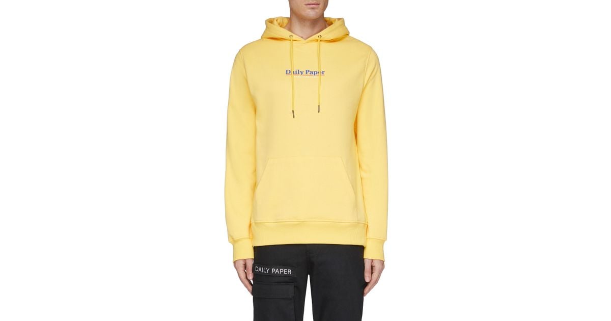 daily paper yellow hoodie