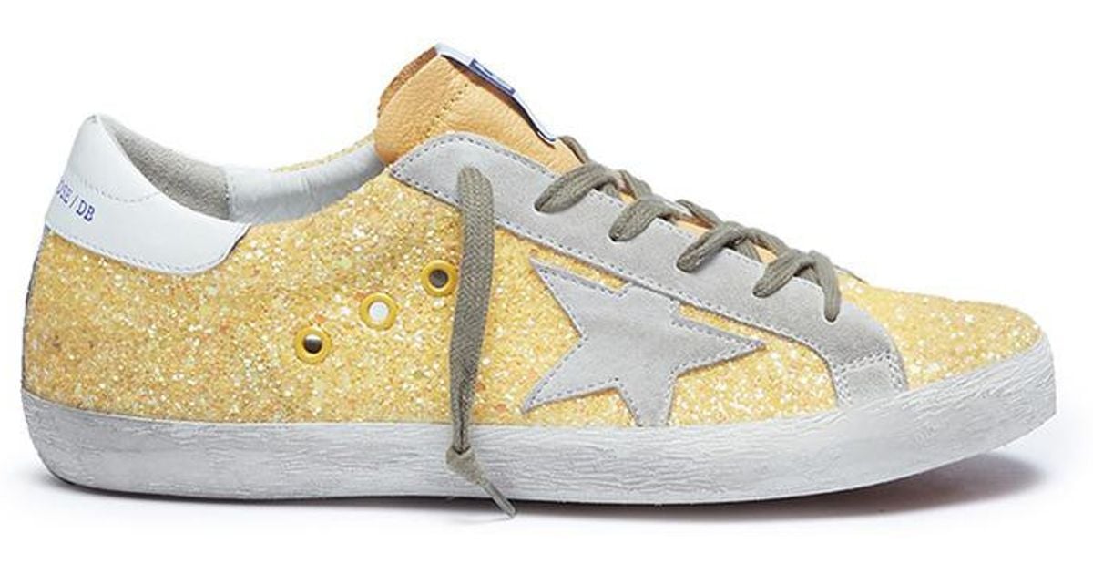 golden goose neon yellow