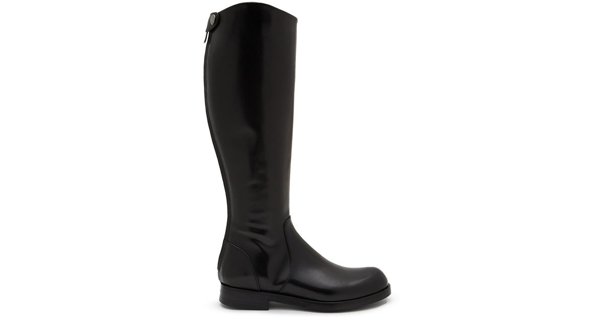 Alberto Fasciani Camil Tall Leather Riding Boots in Black | Lyst
