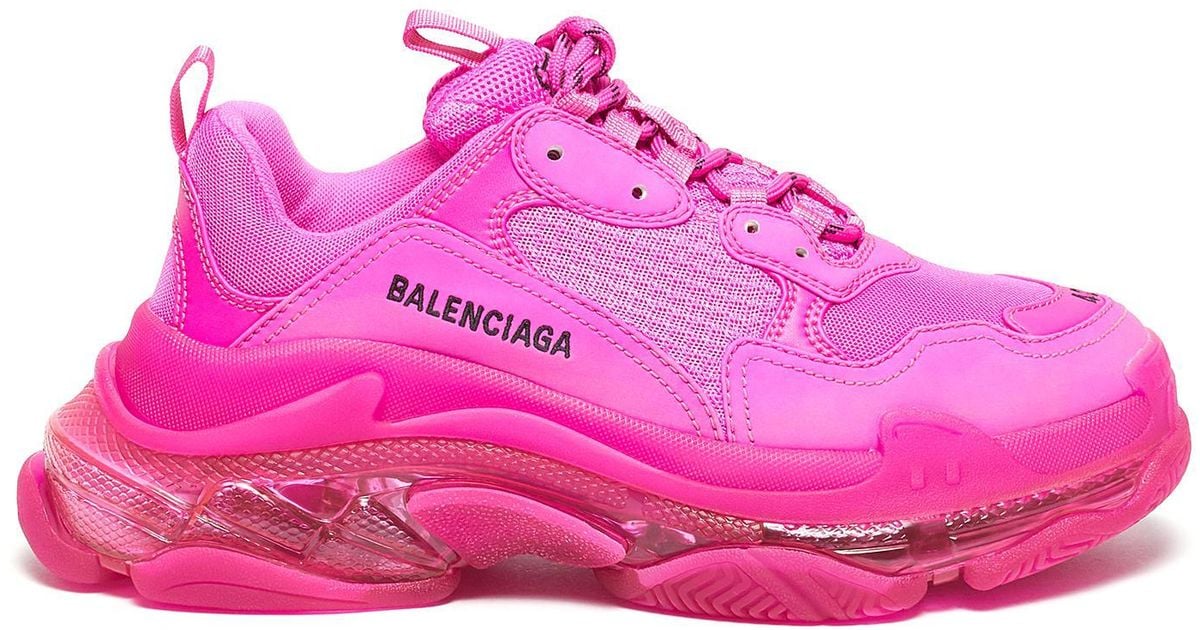balenciaga triple s womens pink