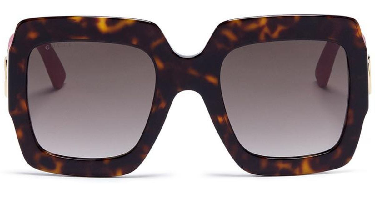 gucci sunglasses leopard print