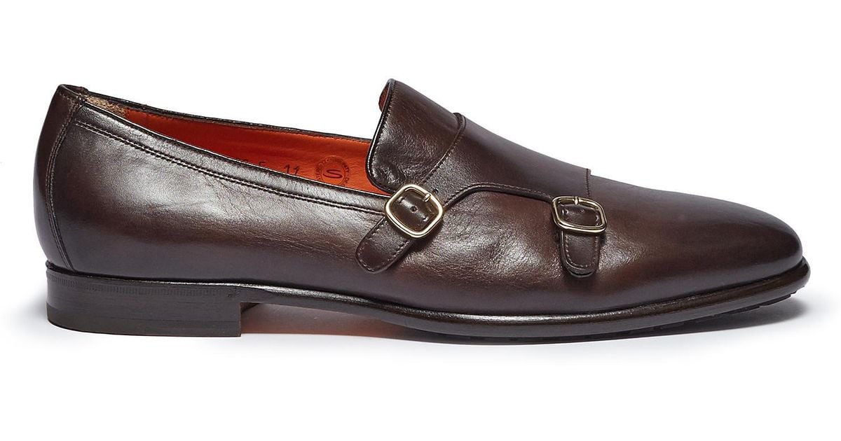 santoni monkstrap