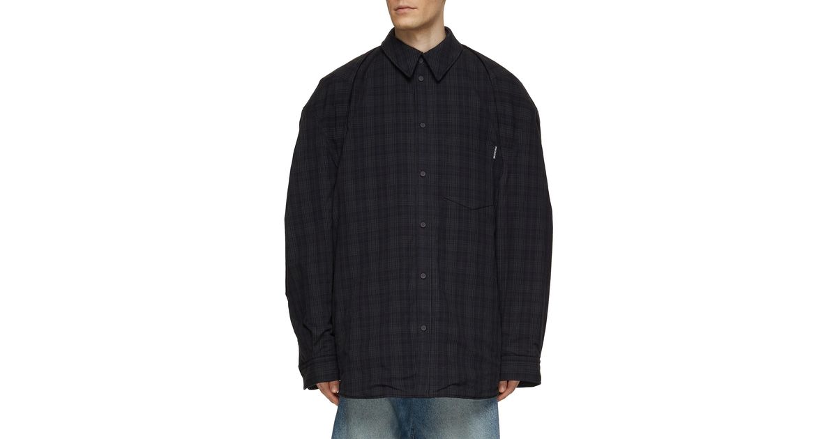 balenciaga flannel shirt