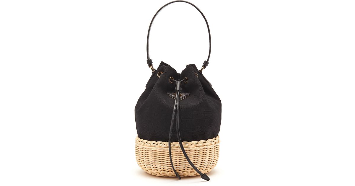 prada basket weave bag