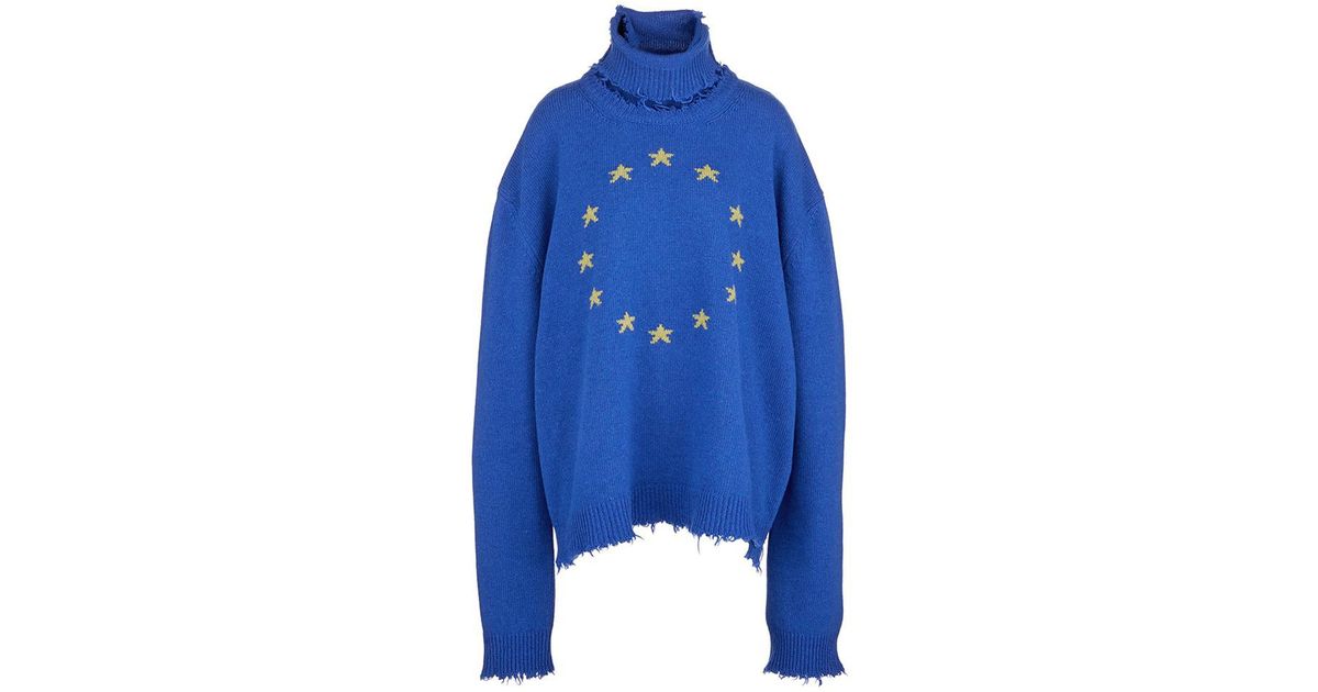 frayed oversized sweater