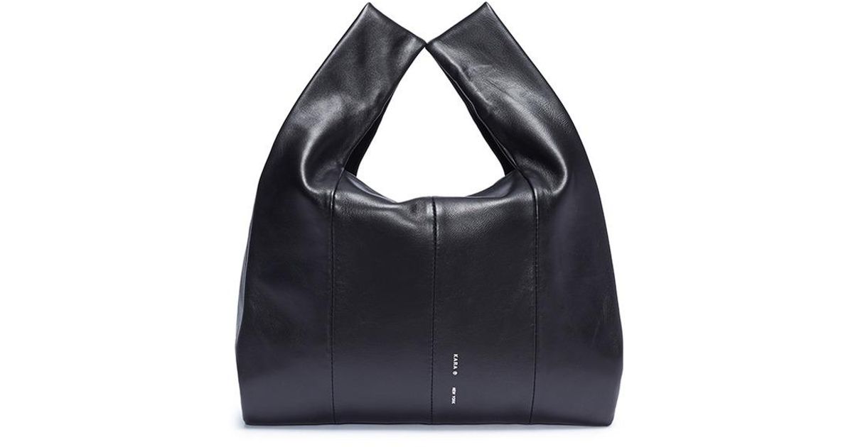 Lyst Kara Mini Leather Per Bag In Black Save 16 091954022988503