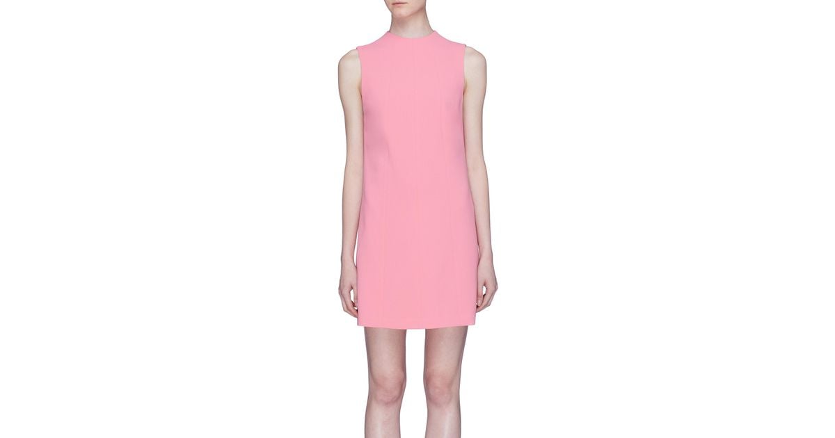 pink shift dress sleeveless