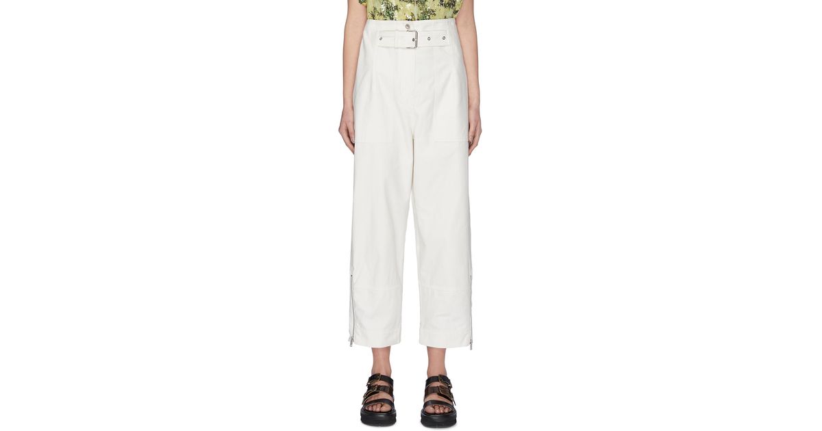ankle zip cargo pants