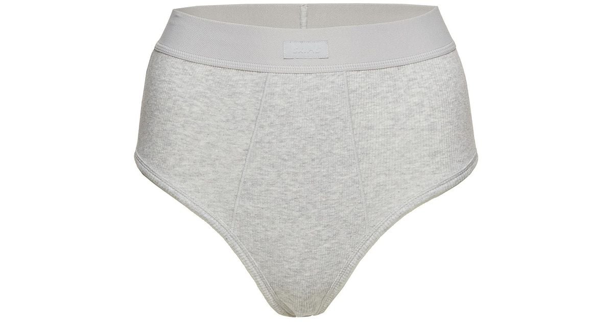 Skims 'cotton' Rib High Waist Brief Women Clothing Lingerie And