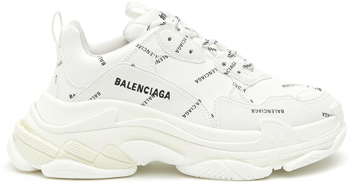 white triple s balenciaga women's