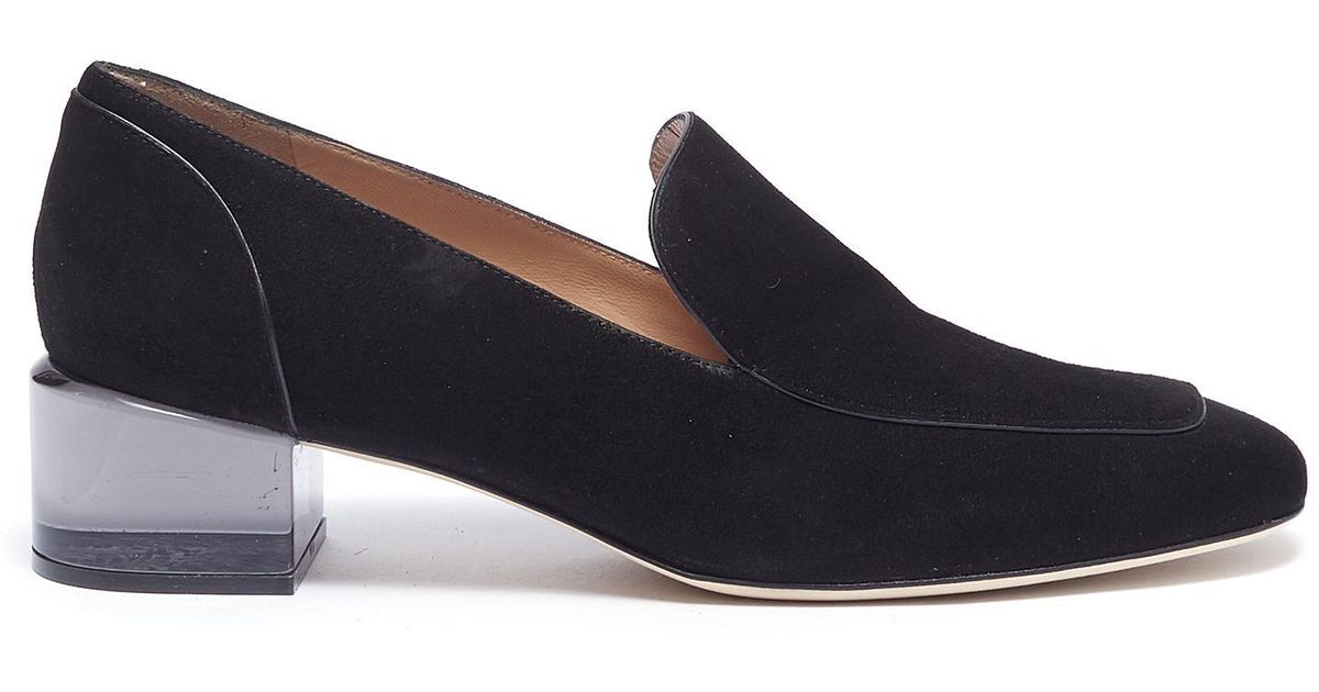 stuart weitzman heeled loafer